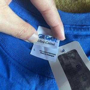 Vancouver Canucks Blue Hockey Stick Logo T-Shir